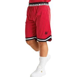 SikSilk Boys Classic Retro Basketball Shorts / Red